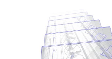 soyut mimari duvar kağıdı tasarımı, dijital konsept arkaplan