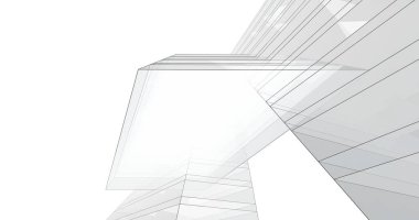 soyut mimari duvar kağıdı tasarımı, dijital konsept arkaplan