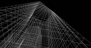 soyut mimari duvar kağıdı tasarımı, dijital konsept arkaplan