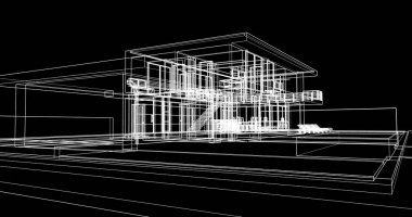 soyut mimari duvar kağıdı tasarımı, dijital konsept arkaplan