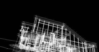 soyut mimari duvar kağıdı tasarımı, dijital konsept arkaplan