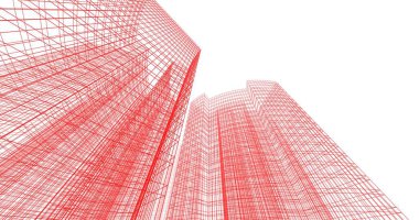 soyut mimari duvar kağıdı tasarımı, dijital konsept arkaplan