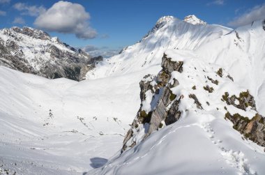 Alp manzarası, güzel dağlar.