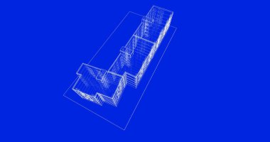 soyut mimari duvar kağıdı tasarımı, dijital konsept arkaplan