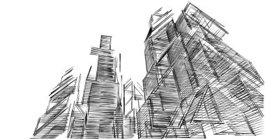 minimal geometrik şekiller, mimari çizgiler