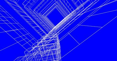 soyut mimari duvar kağıdı tasarımı, dijital konsept arkaplan