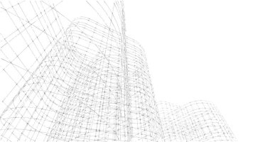 soyut mimari duvar kağıdı tasarımı, dijital konsept arkaplan