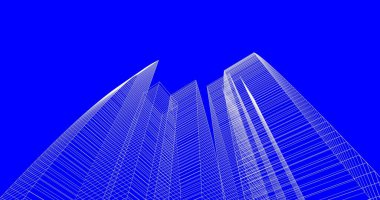 soyut mimari duvar kağıdı tasarımı, dijital konsept arkaplan