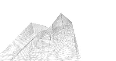 soyut mimari duvar kağıdı tasarımı, dijital konsept arkaplan