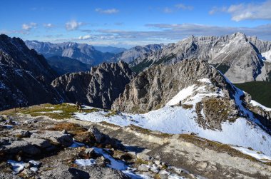 Dağların manzarası, doğa arkaplanı