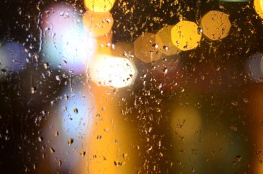 Bulanık soyut ışıklar gece şehrin arka planı