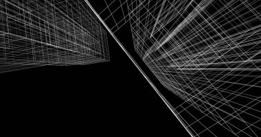 soyut mimari duvar kağıdı tasarımı, dijital konsept arkaplan