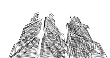 minimal geometrik şekiller, mimari çizgiler