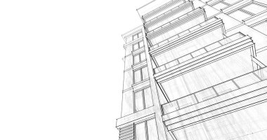 soyut mimari duvar kağıdı tasarımı, dijital konsept arkaplan