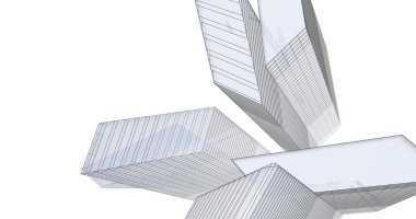 soyut mimari duvar kağıdı tasarımı, dijital konsept arkaplan