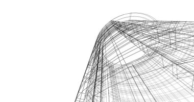 soyut mimari duvar kağıdı tasarımı, dijital konsept arkaplan