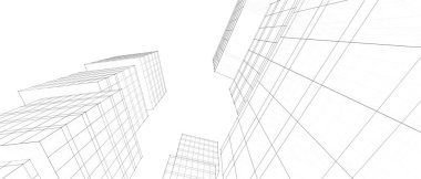 soyut mimari duvar kağıdı tasarımı, dijital konsept arkaplan