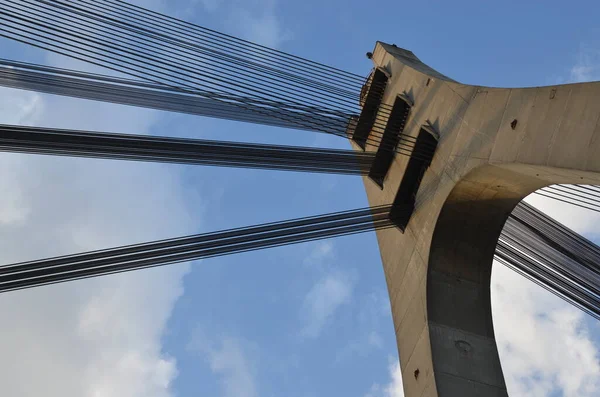 Puente Alto Moderno Fondo Concepto Arquitectura Urbana —  Fotos de Stock