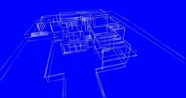 Abstrakt Arkitektonisk Tapet Design Digitalt Koncept Bakgrund — Stockfoto