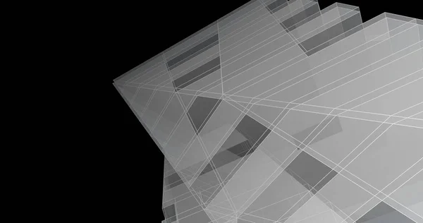 Abstrakt Arkitektonisk Tapet Design Digital Koncept Baggrund - Stock-foto
