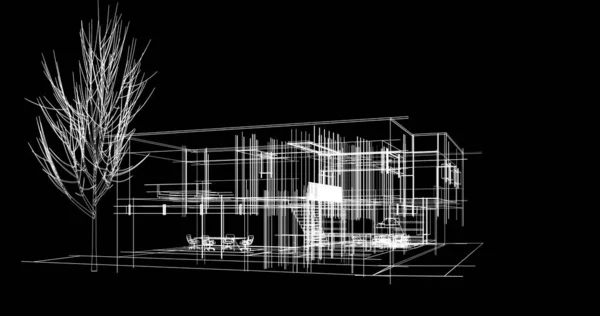 抽象的な建築壁紙のデザインデジタルコンセプトの背景 — ストック写真