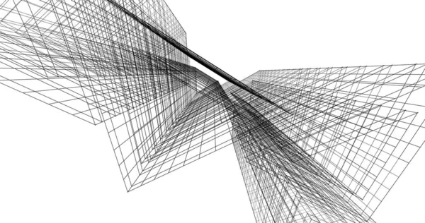 Абстрактный Архитектурный Дизайн Обоев Цифровой Концепт Фон — стоковое фото