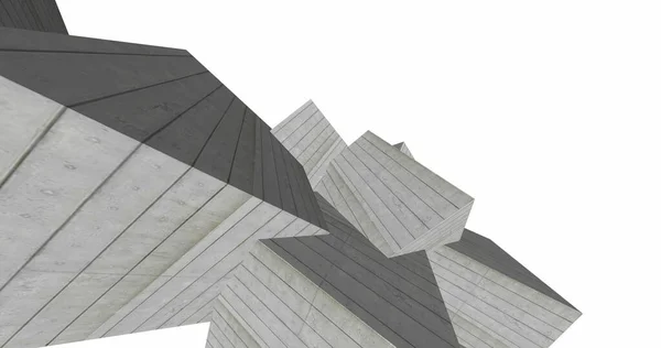 Líneas Abstractas Dibujo Concepto Arte Arquitectónico Formas Geométricas Mínimas — Foto de Stock