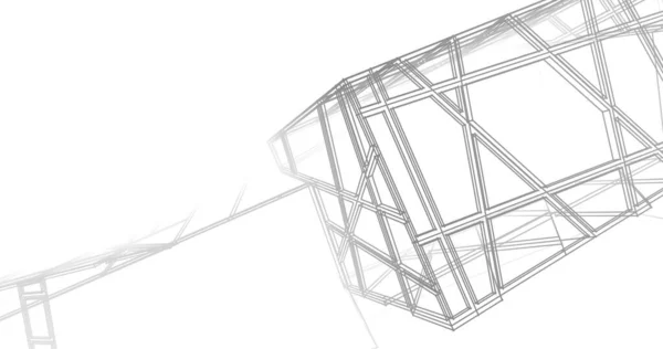 Disegno Astratto Carta Parati Architettonica Sfondo Concetto Digitale — Foto Stock