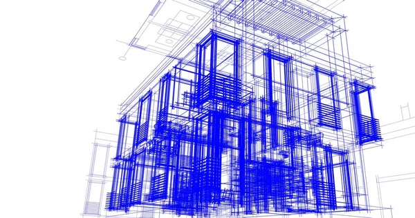 抽象的な建築壁紙のデザインデジタルコンセプトの背景 — ストック写真