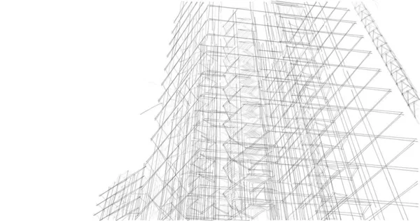 Абстрактный Архитектурный Дизайн Обоев Цифровой Концепт Фон — стоковое фото