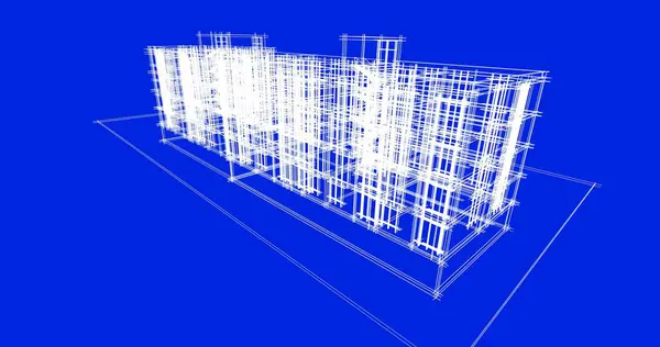 Abstrakcyjny Projekt Tapety Architektonicznej Cyfrowe Tło Koncepcyjne — Zdjęcie stockowe