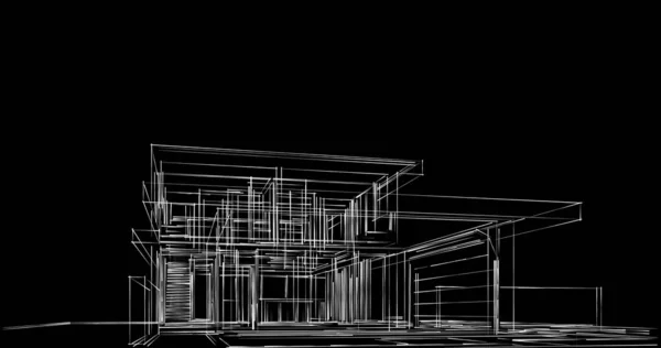 Абстрактный Архитектурный Дизайн Обоев Цифровой Концепт Фон — стоковое фото