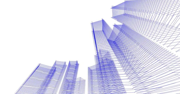 Abstrakcyjny Projekt Tapety Architektonicznej Cyfrowe Tło Koncepcyjne — Zdjęcie stockowe