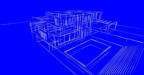 Абстрактный Архитектурный Дизайн Обоев Цифровой Концепт Фон — стоковое фото
