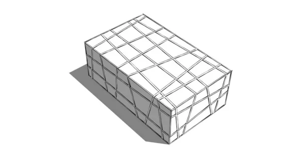 建筑墙纸设计 数字概念背景 — 图库照片