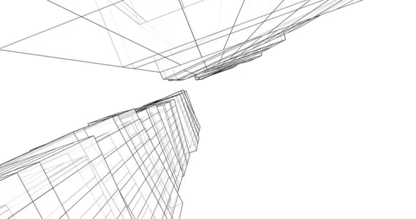 Абстрактный Архитектурный Дизайн Обоев Цифровой Концепт Фон — стоковое фото