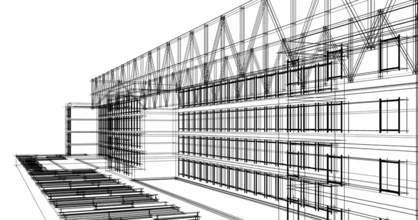 Абстрактный Архитектурный Дизайн Обоев Цифровой Концепт Фон — стоковое фото