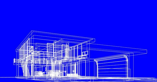 Abstrakcyjny Projekt Tapety Architektonicznej Cyfrowe Tło Koncepcyjne — Zdjęcie stockowe