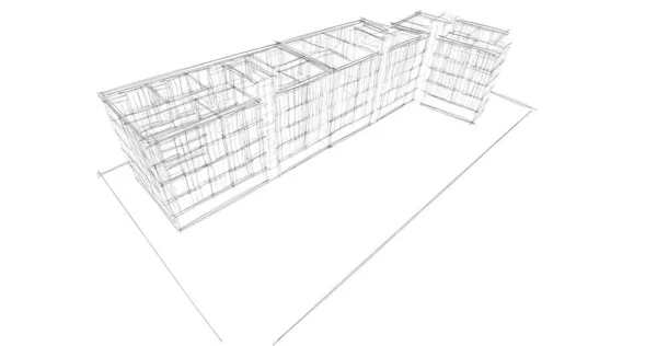 Абстрактный Архитектурный Дизайн Обоев Цифровой Концепт Фон — стоковое фото