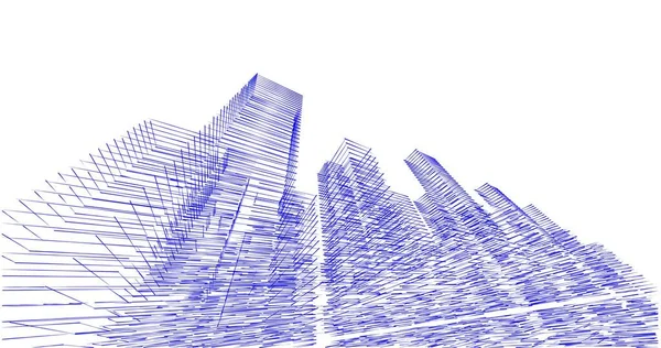 Abstrakcyjny Projekt Tapety Architektonicznej Cyfrowe Tło Koncepcyjne — Zdjęcie stockowe
