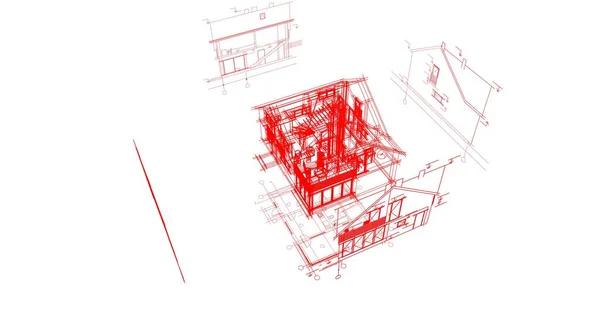 Minimale Geometrische Formen Architektonische Linien — Stockfoto