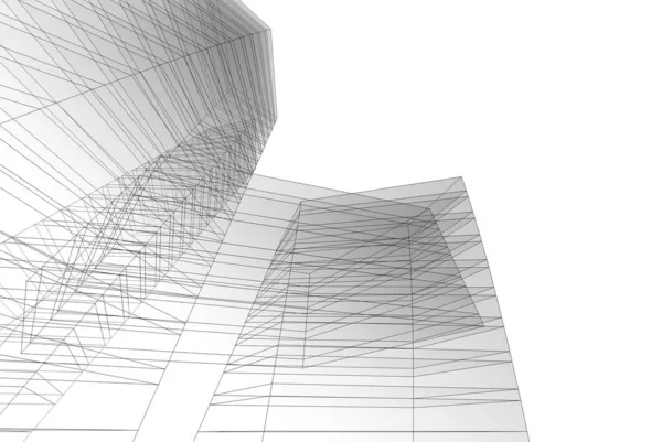 Абстрактный Архитектурный Дизайн Обоев Цифровой Концепт Фон — стоковое фото
