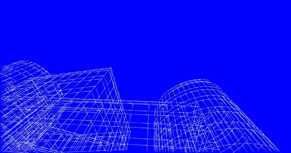 Абстрактный Архитектурный Дизайн Обоев Цифровой Концепт Фон — стоковое фото