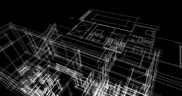 Abstrakcyjny Projekt Tapety Architektonicznej Cyfrowe Tło Koncepcyjne — Zdjęcie stockowe