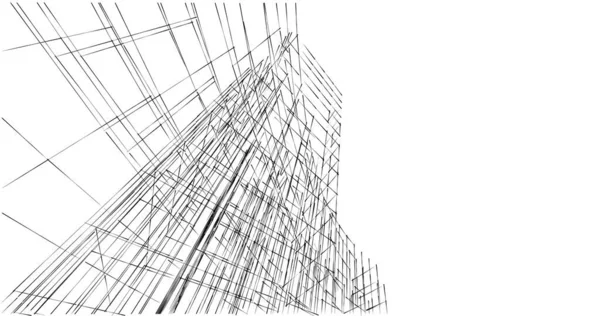 Абстрактный Архитектурный Дизайн Обоев Цифровой Концепт Фон — стоковое фото