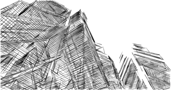 Formas Geométricas Mínimas Líneas Arquitectónicas —  Fotos de Stock