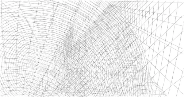 Mimari Sanat Konseptinde Soyut Çizgiler Minimum Geometrik Şekiller — Stok fotoğraf