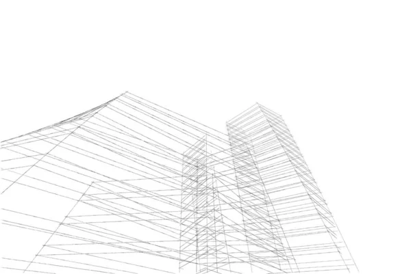 Абстрактный Архитектурный Дизайн Обоев Цифровой Концепт Фон — стоковое фото