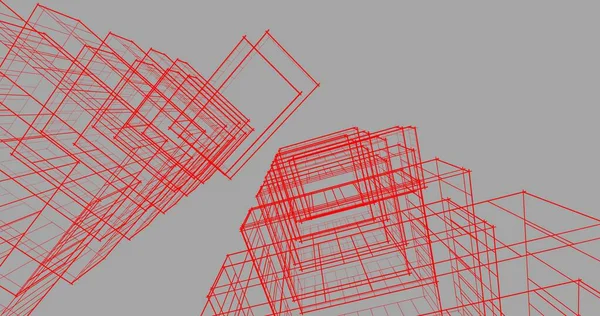 Абстрактный Архитектурный Дизайн Обоев Цифровой Концепт Фон — стоковое фото