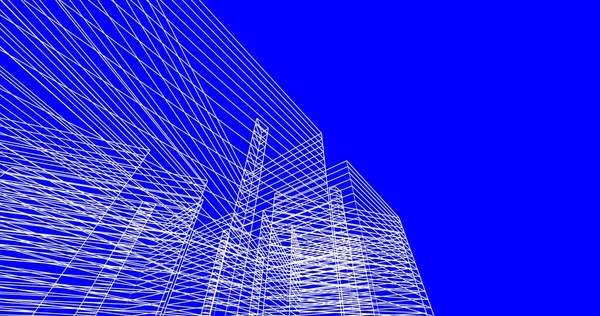 Abstrakt Arkitektonisk Tapet Design Digitalt Koncept Bakgrund — Stockfoto